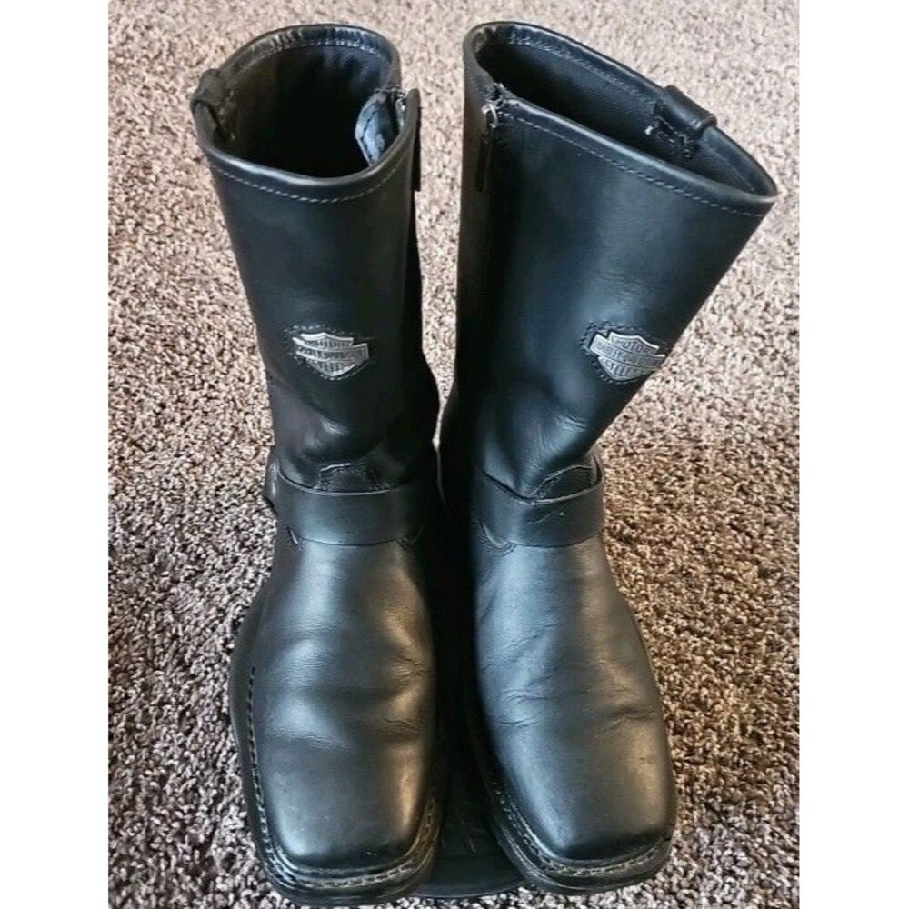 Harley-Davidson Mens 11" Hustin Waterproof Leather Harness Boots , Size 9